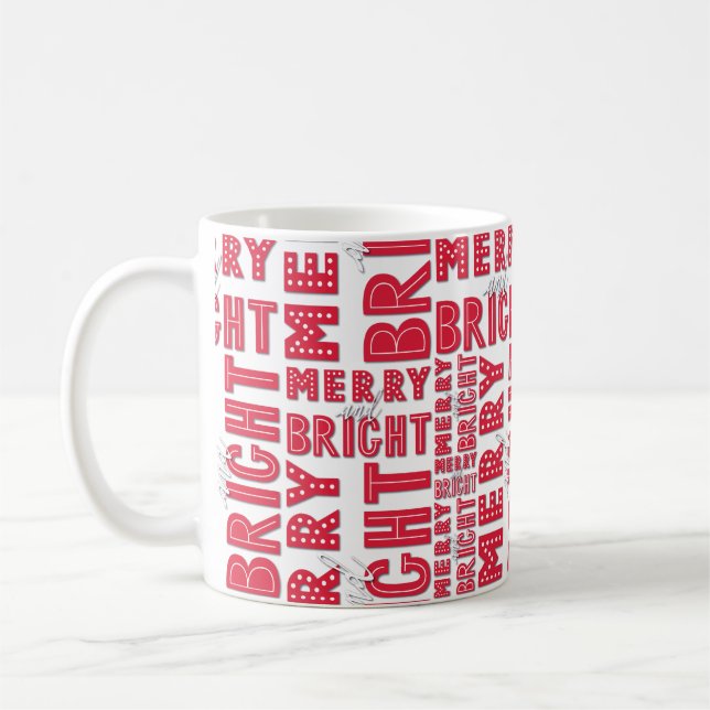 Merry and Bright Coffee Mug (Left)