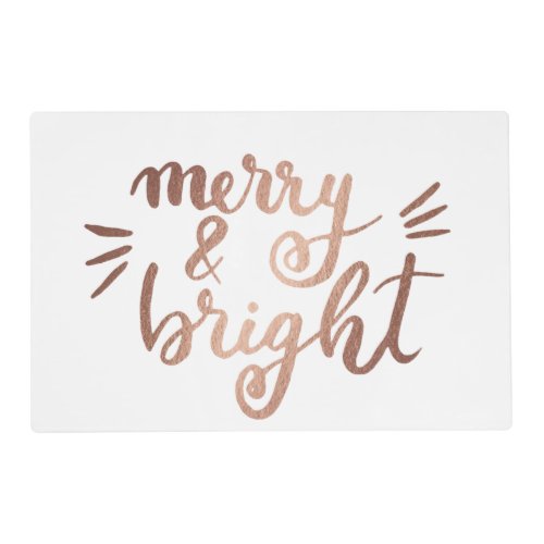 Merry and bright _ copper placemat