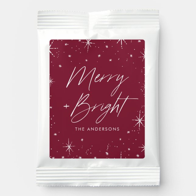 Merry and Bright Cranberry Hot Chocolate Drink Mix (Front)
