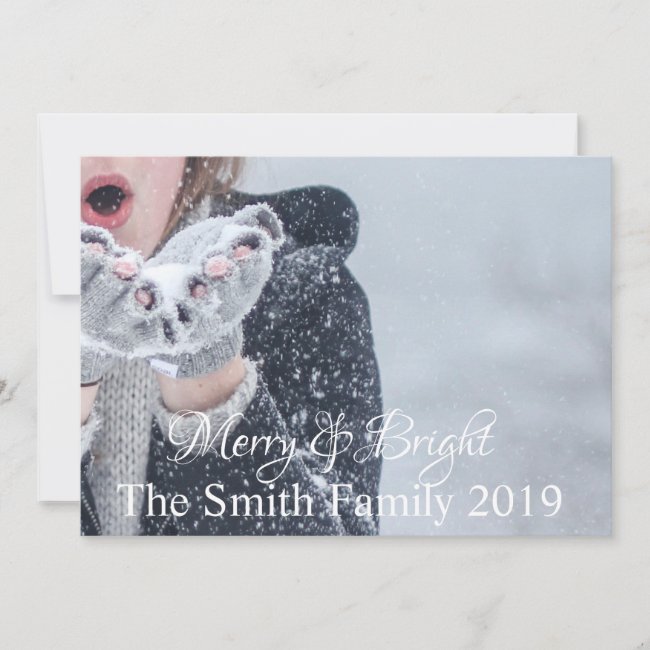 Merry and Bright Customizable Announcement