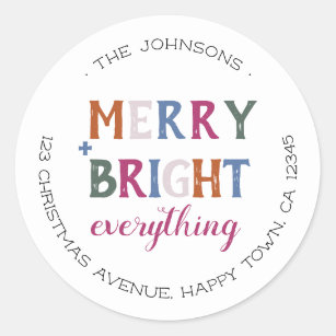 Merry And Bright Coffee Sticker for Sale by shopPosSisions