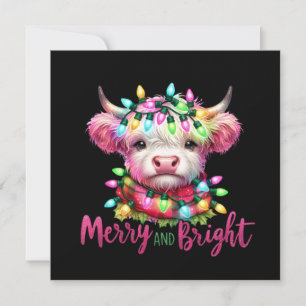 Merry and bright Flat Holiday Card