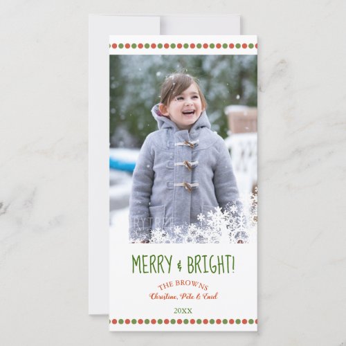 Merry and Bright Flurry Holiday Photo