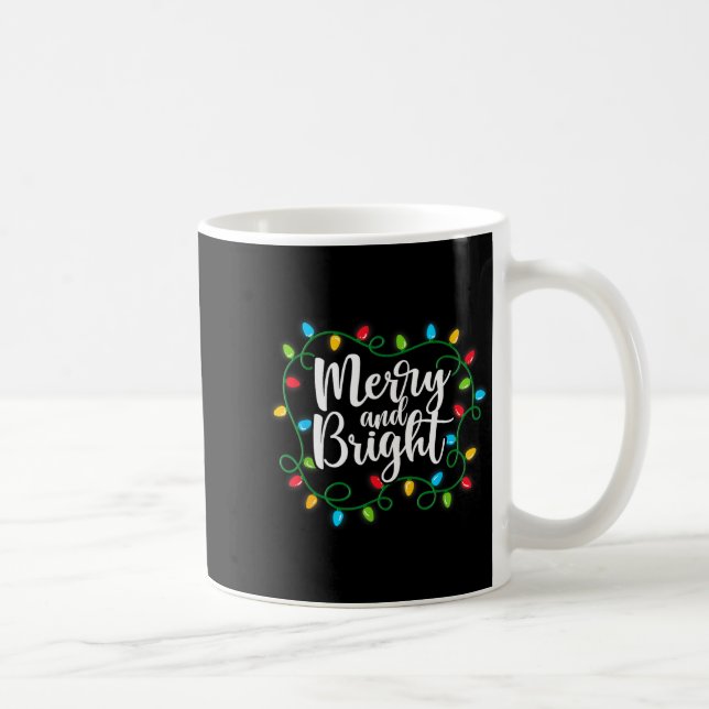 Merry And Bright Funny Family Matching Christmas O Coffee Mug (Right)