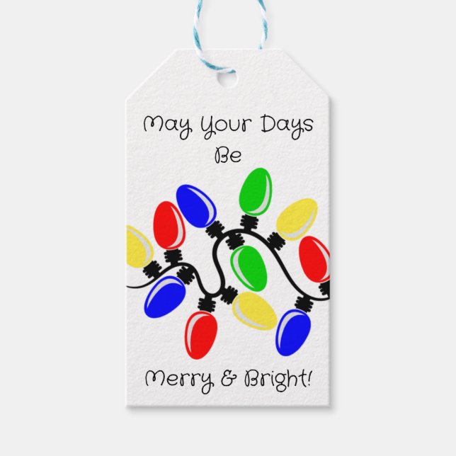 Merry and Bright  Gift Tags (Front)