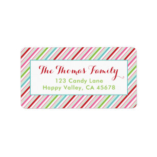 Merry and Bright Holiday Address Labels