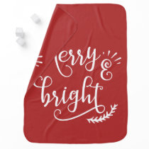 merry and bright Holiday Baby Blanket