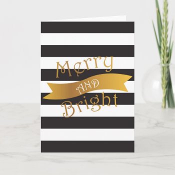 Merry And Bright Holiday Card by Jmariegarza at Zazzle
