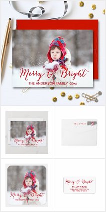 Merry and Bright Holiday Card Collection