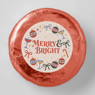 Merry and Bright Holiday Party Dipped Oreo Cookie Favors