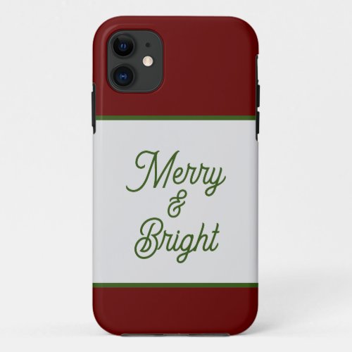Merry and Bright Holiday Phone Case