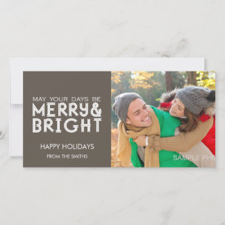 MERRY AND BRIGHT | HOLIDAY PHOTO CARD