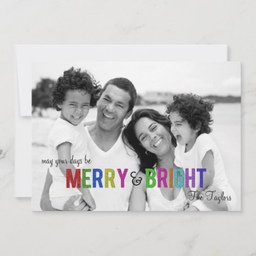 Merry and Bright | Holiday Photo Card
