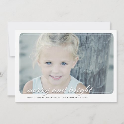 Merry and Bright | Holiday Photo Card
