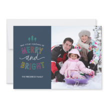 Merry and Bright Holiday Photo Cards