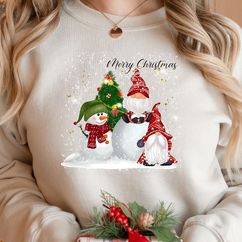 Merry and Bright Holidays Christmas Trees  Sweatshirt