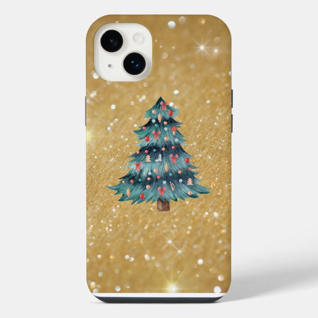 Merry and Bright Iphone Case (Back)