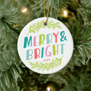 Merry and Bright Keepsake Photo Ornament