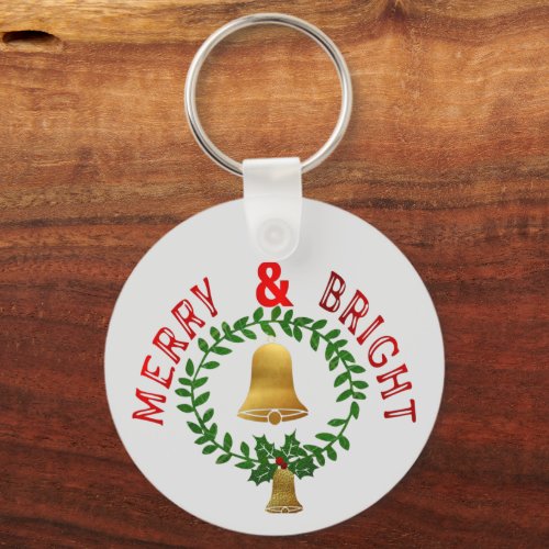 Merry and Bright Keychain