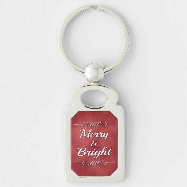 Merry and Bright Keychain (Front)