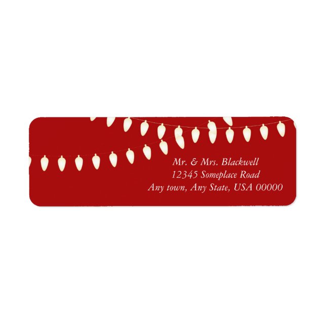 Merry and Bright Lights Label (Front)