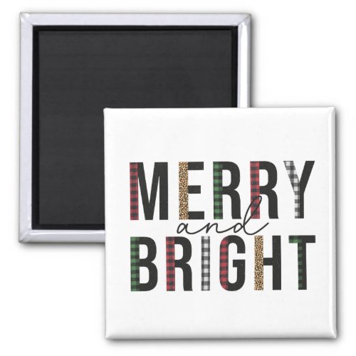 Merry and Bright  Magnet