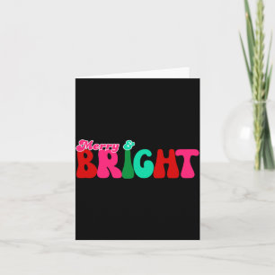 Merry And Bright Maximalist Peach Christmas Toddle Card