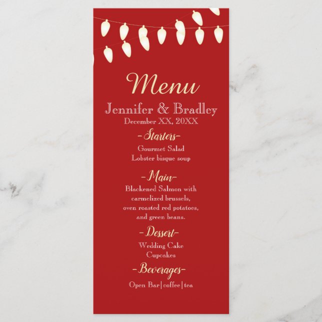 Merry and Bright Menu (Front)