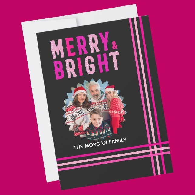 Merry And Bright, Merry Christmas Party Holiday Card (Creator Uploaded)