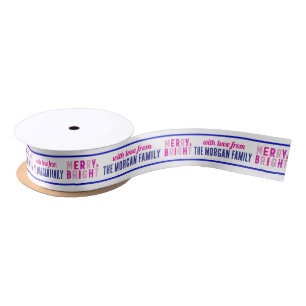 Merry And Bright Merry Christmas Party Ribbon