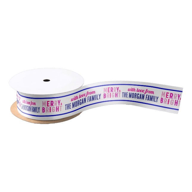 Merry And Bright Merry Christmas Party Ribbon (Spool)