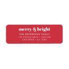 Merry and Bright | Modern Christmas Bright Red