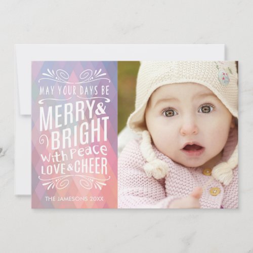 Airy and Light Holiday Photo Card