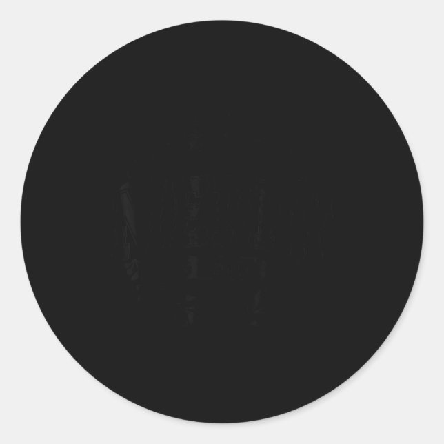 Merry And Bright Moody And Uptight Christmas Coupl Classic Round Sticker (Front)