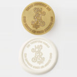 Merry and Bright Names Return Address Christmas Wax Seal Stamp<br><div class="desc">Merry and Bright Names Return Address Christmas with a playful whimsical typography for Merry & Bright and easily personalise your name and return address which is curved above and below.</div>