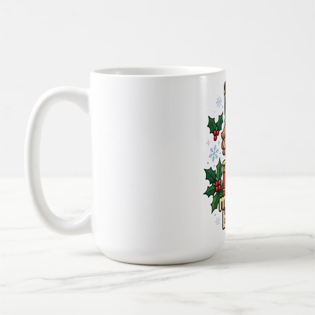 Merry and Bright Nutcracker Christmas Mug (Left)