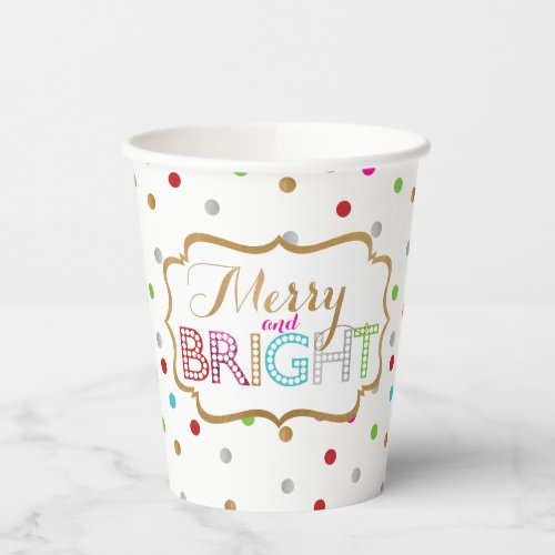 Merry and Bright Paper Cups