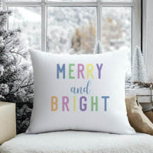 Merry and Bright Pastel Colorful Christmas