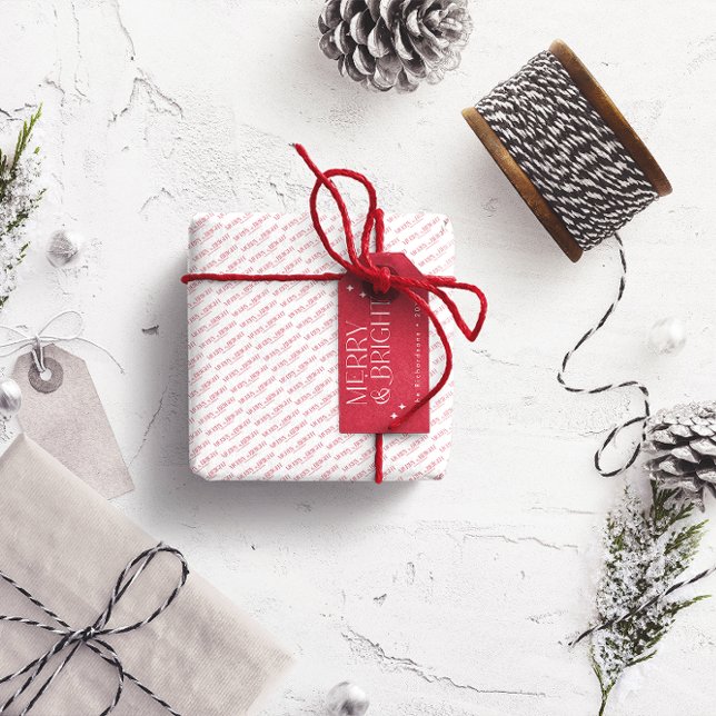 Merry and Bright Personalized Gift Tags (Creator Uploaded)