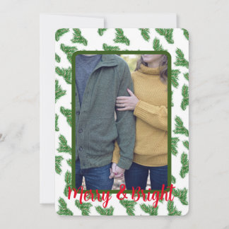 Merry and Bright Photo Christmas Card