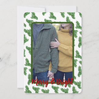 Merry and Bright Photo Christmas Card
