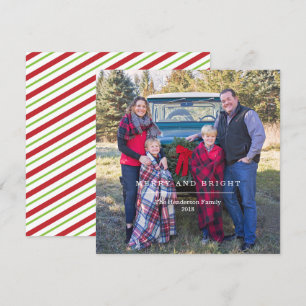 Merry and Bright Photo Classic Christmas Card
