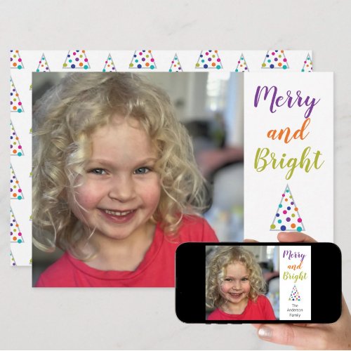 Merry and Bright Photo Holiday Card