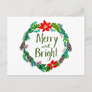 Merry and Bright Postcard