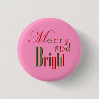 Merry and Bright, Red 'n Green on Pink