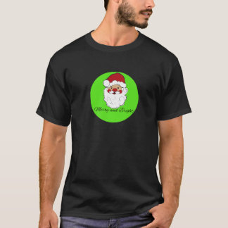 Merry and Bright Santa Premium T-Shirt