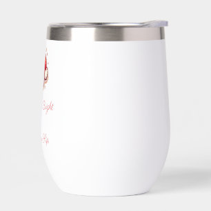 Merry and Bright Santa Water Bottle