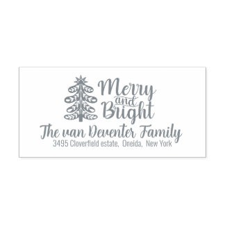 Merry and Bright  Self-inking Stamp