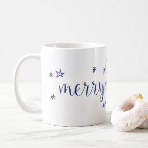 Merry and Bright Stars Holiday Coffee Mug