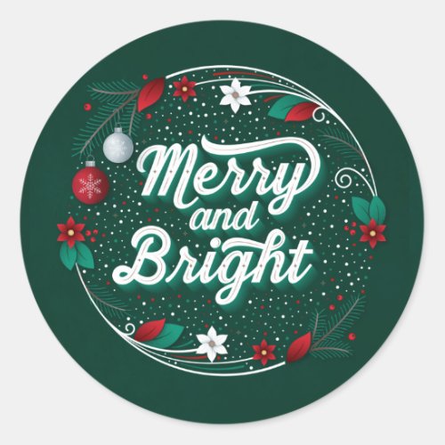 Merry and Bright  Stickers